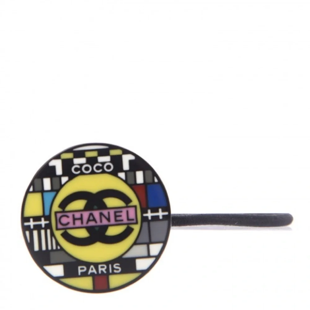 CHANEL CC Hair Tie/Bracelet in Black and Multicolor